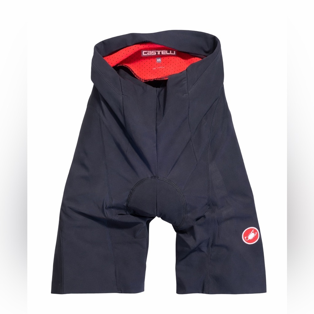 Castelli Rosso Corsa Cycling Shorts XS Black and Red Padded